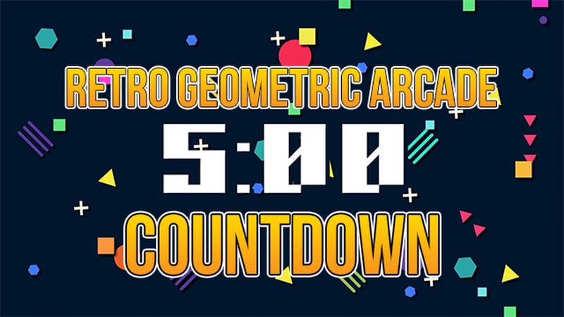 Retro Geometric Arcade Countdown